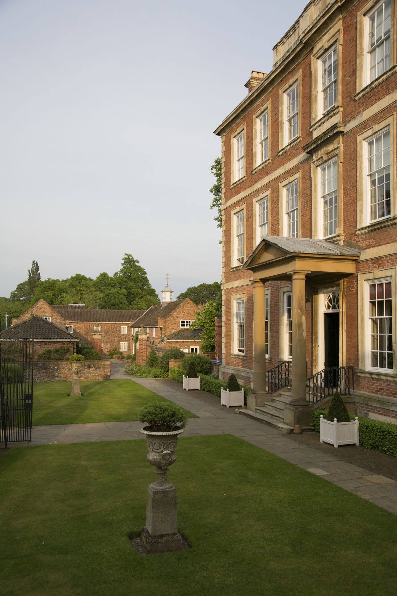 Middlethorpe Hall hotel and courtyard