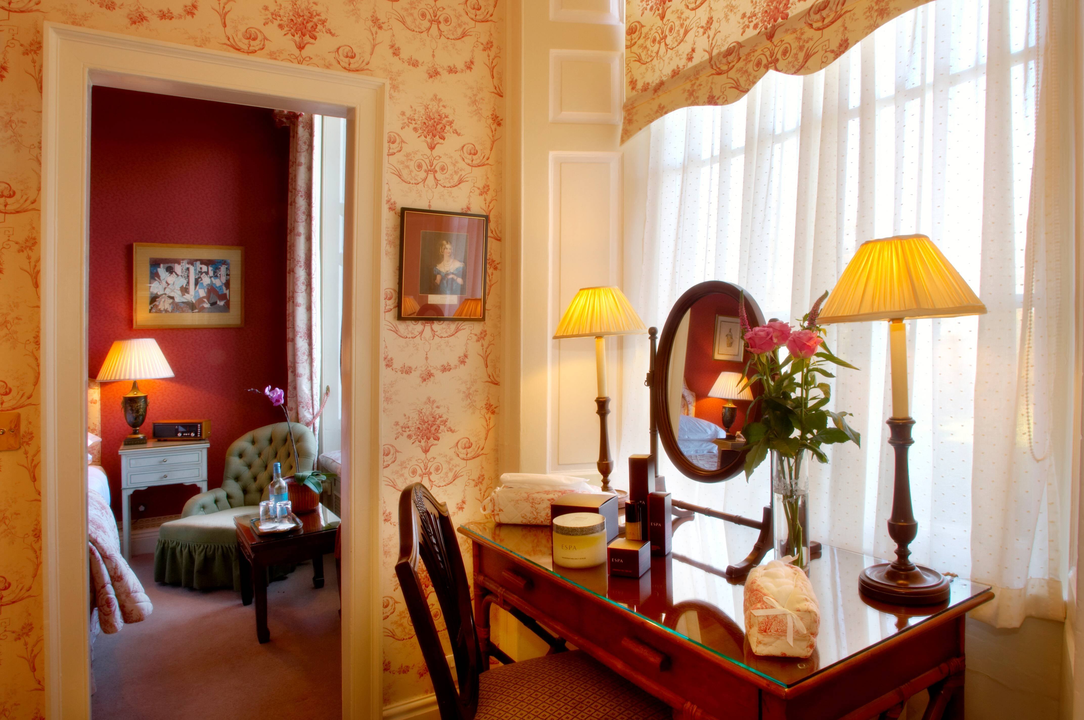 Lady Mary Suite dressing room at Middlethorpe Hall