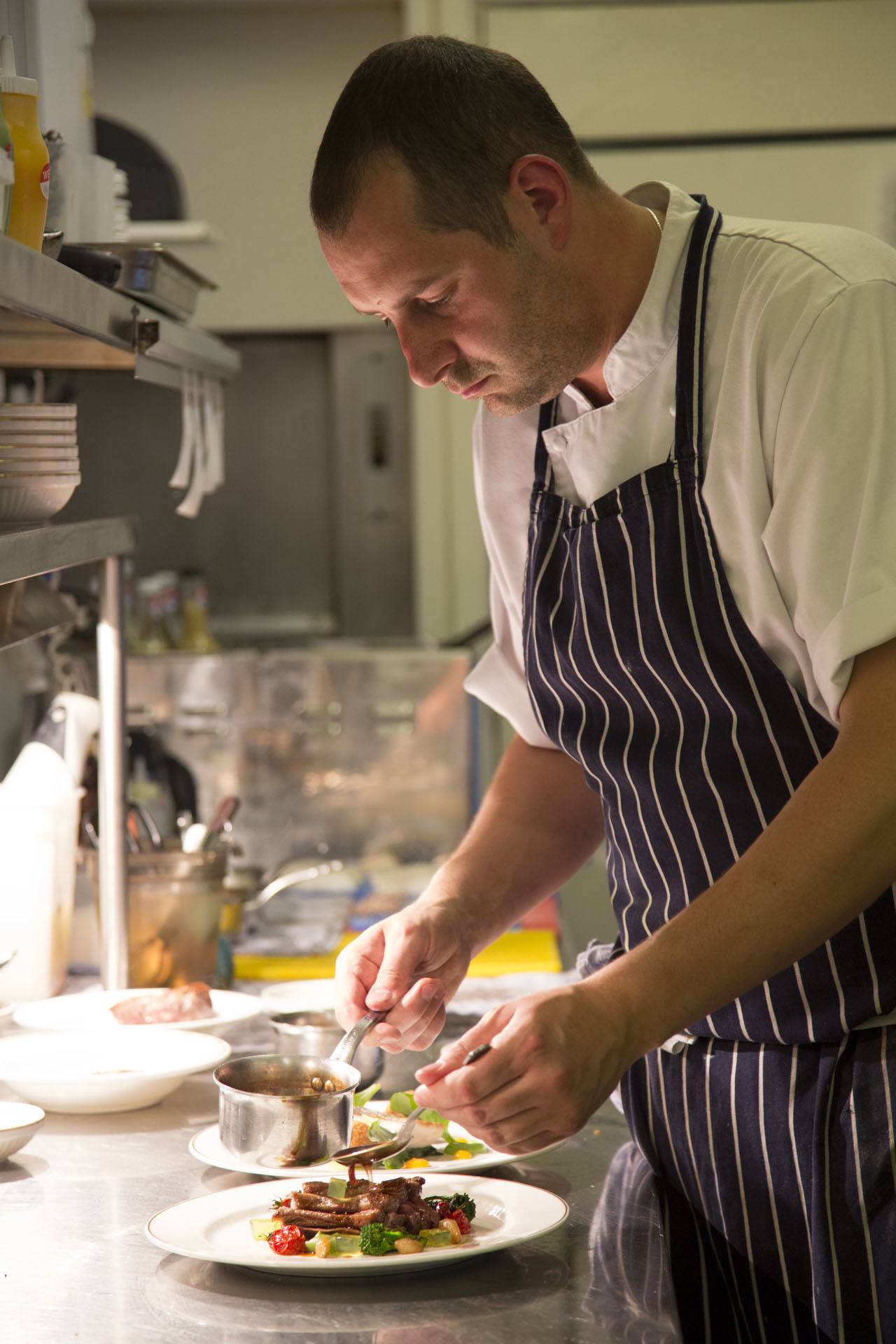 Middlethorpe Hall - Head Chef preparing dish
