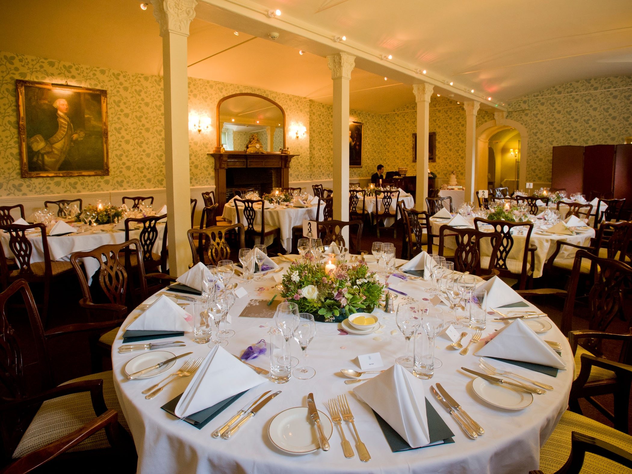 Celebration dining in Grill Room at Middlethorpe Hall