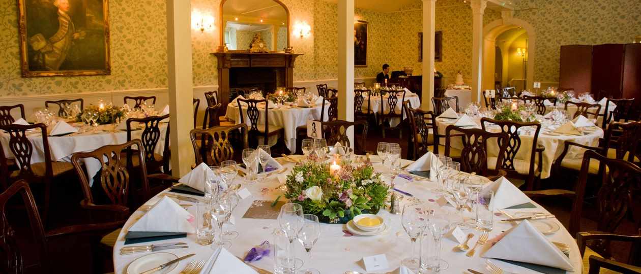 Celebration dining in Grill Room at Middlethorpe Hall