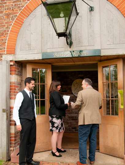 Entrance to the Barlow Meeting Room at Middlethorpe Hall