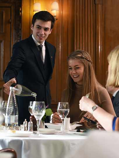 Ladies lunch in Oak Dining Room at Middlethorpe Hall Ladies lunch in Oak Dining Room at Middlethorpe Hall