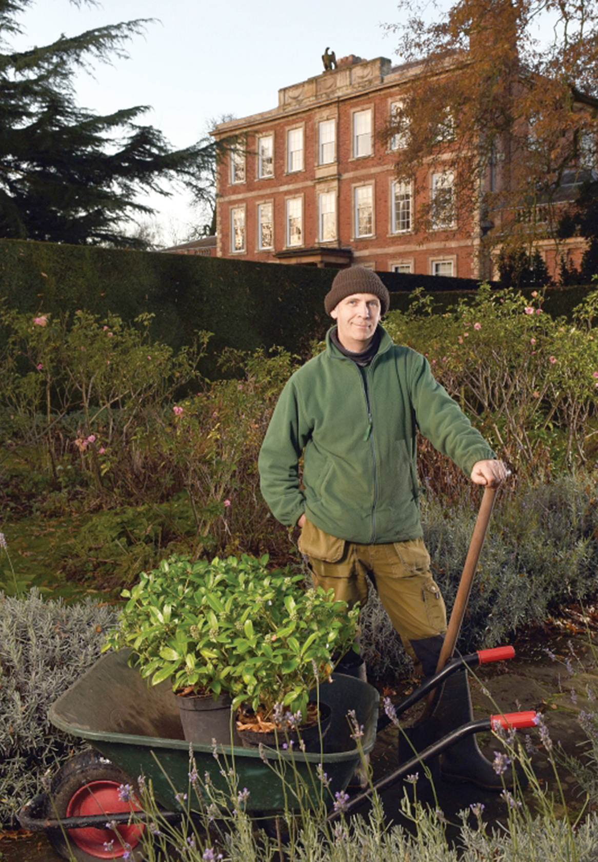 Head Gardener Andrew Leighton in autumn at Middlethorpe Hall