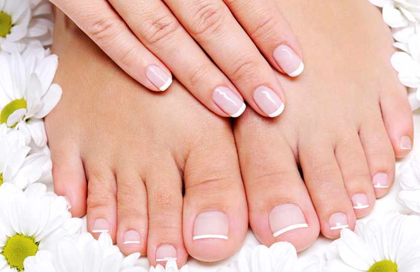 Manicure and pedicure at Middlethorpe Spa