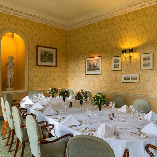 Private dining in the Pineapple Room at Middlethorpe Hall