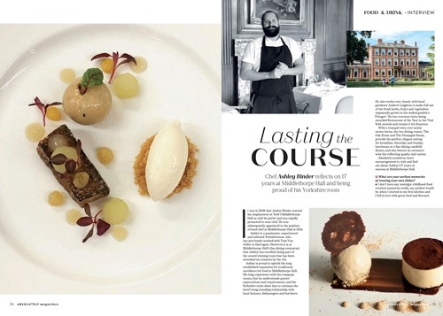 Absolutely Yorkshire - Ashley Binder, Head Chef